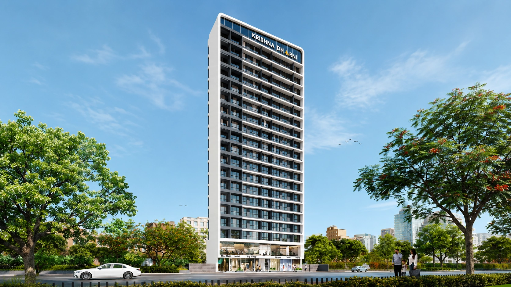 Krishna Dharani A1 – garden view